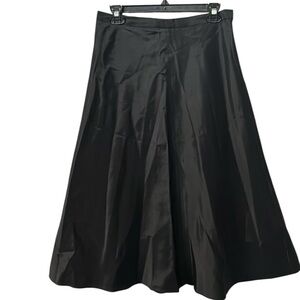 David’s Bridal Black Satin A-Line Formal Skirt Maxi Evening Size 12